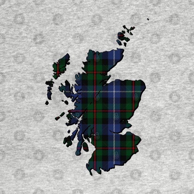 Clan Donnachaidh / Robertson Hunting Tartan Map by Taylor'd Designs